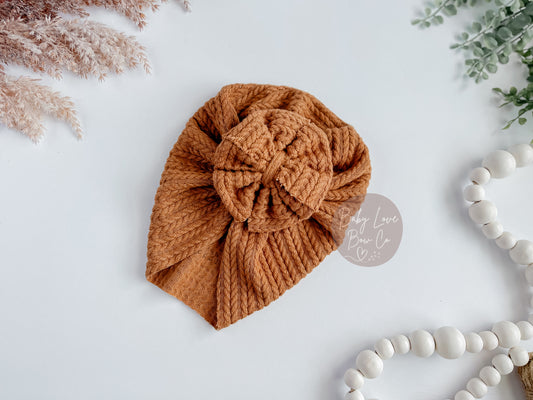 Caramel | Cable Sweater Knit Headwrap