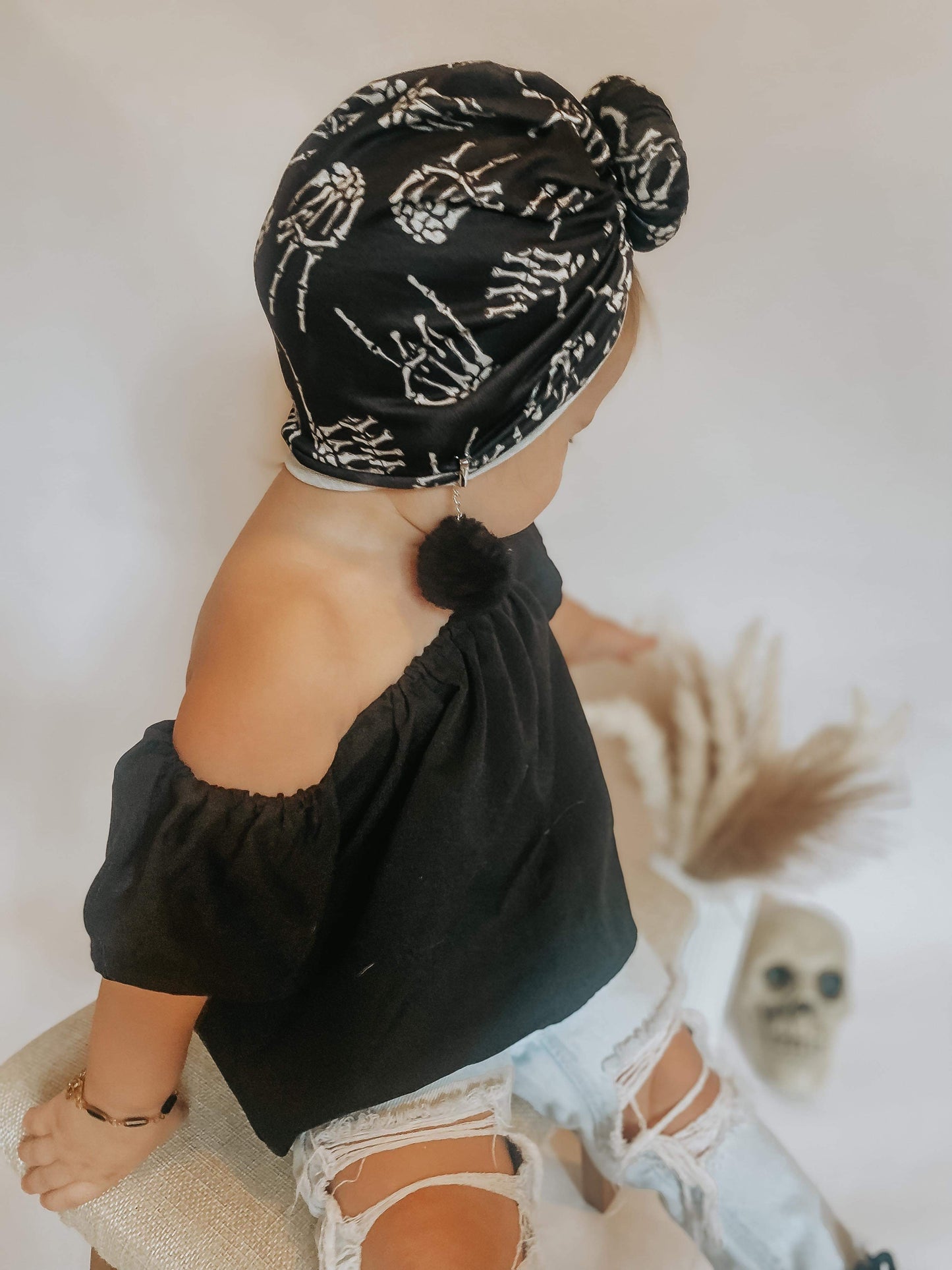 Spooky Skelly Hands Turban