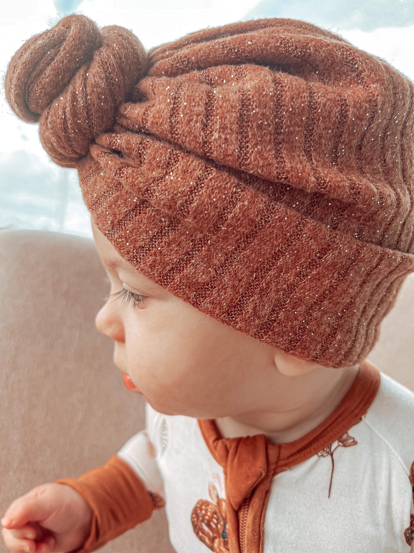 Hot Cocoa Sweater Rib Turban