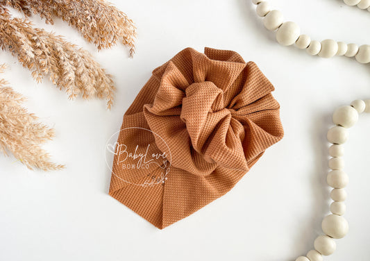 Nutmeg | Thermal Waffle Knit Headwrap