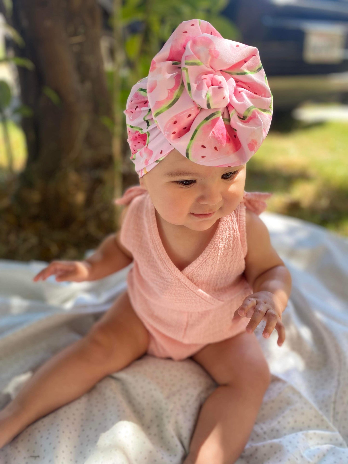 One in a Melon Pink Turban