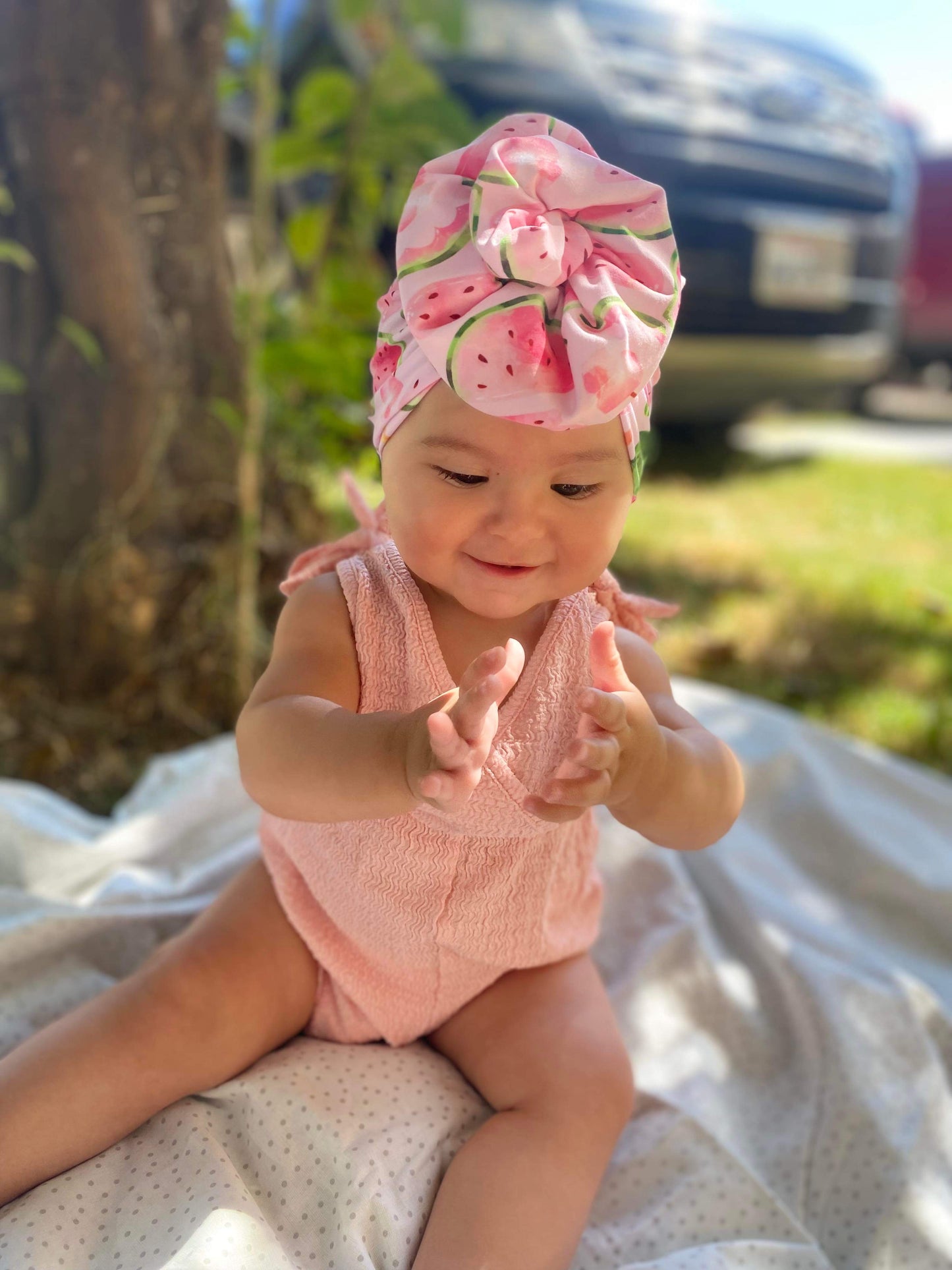 One in a Melon Pink Turban