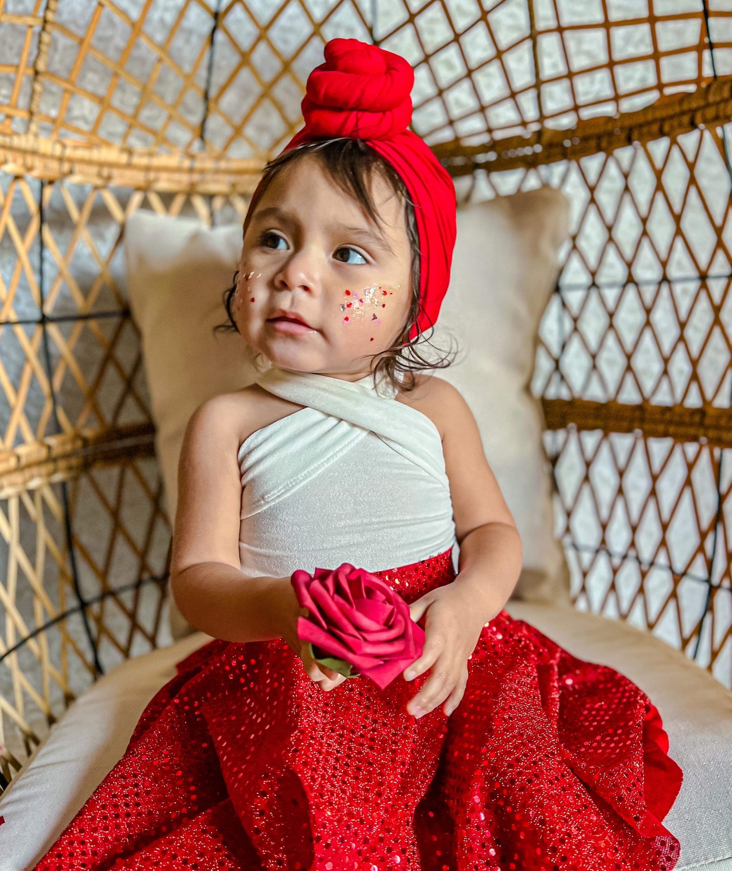 Soft Knit Classic Red Turban