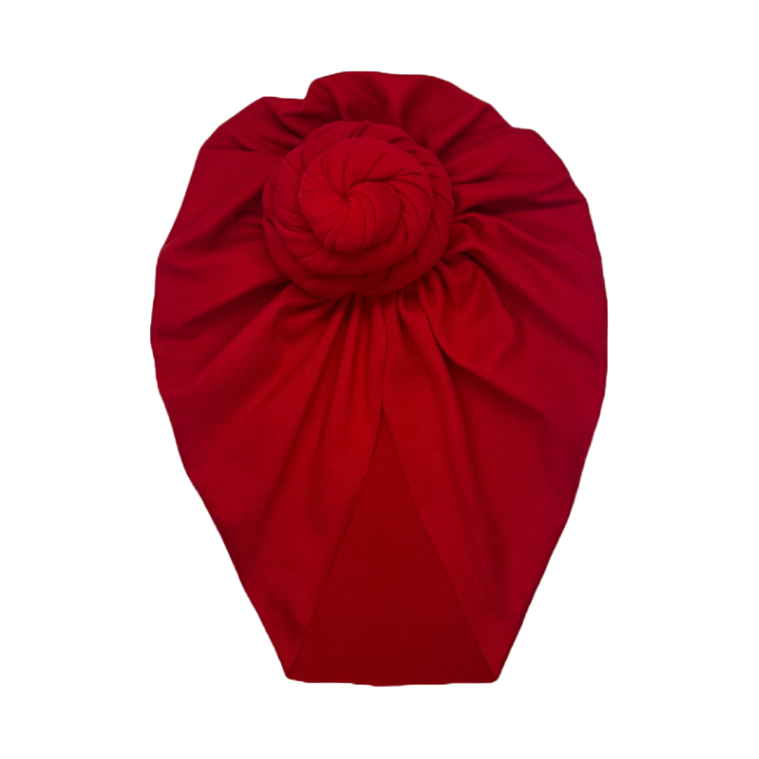 Soft Knit Classic Red Turban