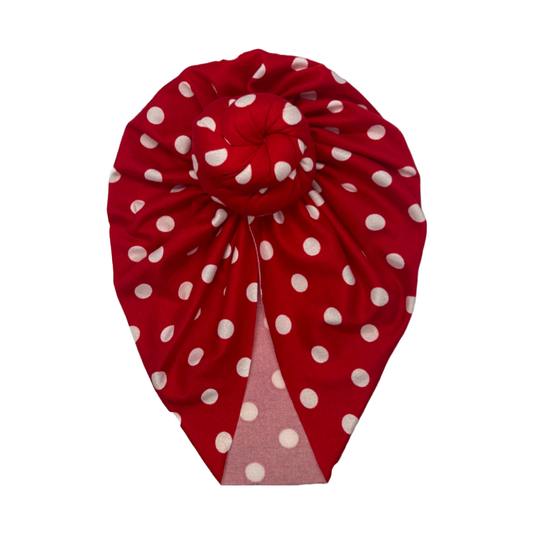 Soft Knit Turban in “Polka Dots”